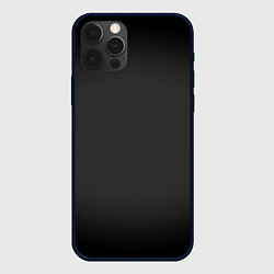 Чехол для iPhone 12 Pro Черная виньетка для черного, цвет: 3D-черный