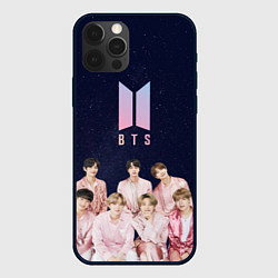 Чехол для iPhone 12 Pro BTS starry sky, цвет: 3D-черный