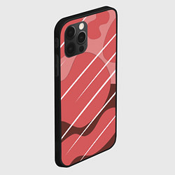Чехол для iPhone 12 Pro Абстрактные фигуры, цвет: 3D-черный — фото 2