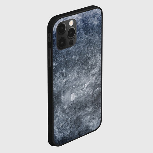 Чехол iPhone 12 Pro Гранж текстура / 3D-Черный – фото 2