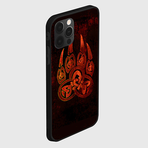 Чехол iPhone 12 Pro Символ велеса / 3D-Черный – фото 2