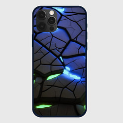 Чехол для iPhone 12 Pro Светящаяся лава, цвет: 3D-черный