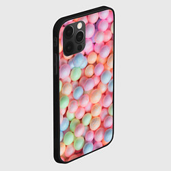 Чехол для iPhone 12 Pro Разноцветные шарики, цвет: 3D-черный — фото 2