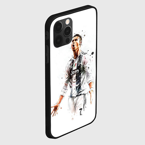 Чехол iPhone 12 Pro CR 7 Juventus / 3D-Черный – фото 2
