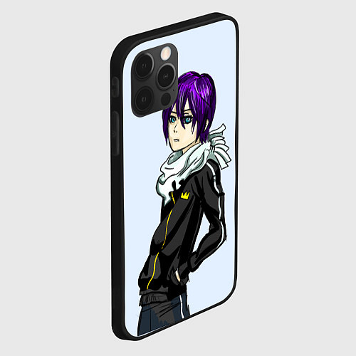 Чехол iPhone 12 Pro Ято в платке / 3D-Черный – фото 2