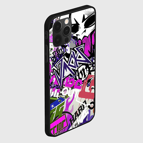 Чехол iPhone 12 Pro Рок тематика / 3D-Черный – фото 2