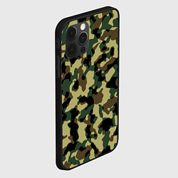 Чехол для iPhone 12 Pro Военный камуфляж, цвет: 3D-черный — фото 2