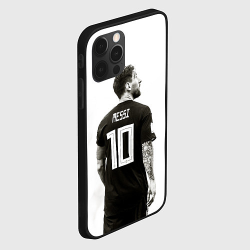 Чехол iPhone 12 Pro 10 Leo Messi / 3D-Черный – фото 2