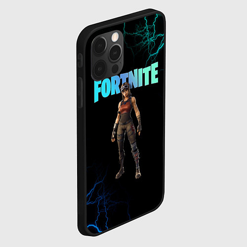 Чехол iPhone 12 Pro Renegade Raider Fortnite / 3D-Черный – фото 2