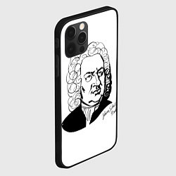 Чехол для iPhone 12 Pro Johann Sebastian Bach, цвет: 3D-черный — фото 2