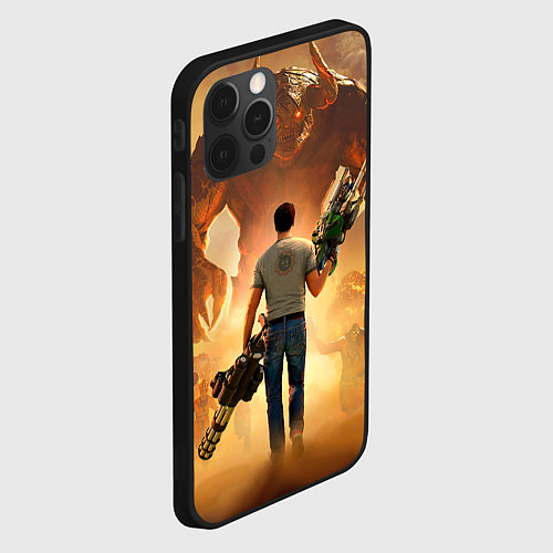 Чехол iPhone 12 Pro Serious Sam / 3D-Черный – фото 2