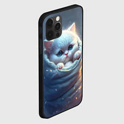 Чехол для iPhone 12 Pro Котик в мешке, цвет: 3D-черный — фото 2