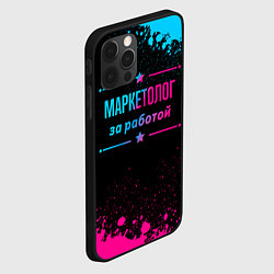 Чехол для iPhone 12 Pro Маркетолог за работой - неоновый градиент, цвет: 3D-черный — фото 2