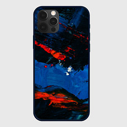 Чехол для iPhone 12 Pro Краска гуашь, цвет: 3D-черный
