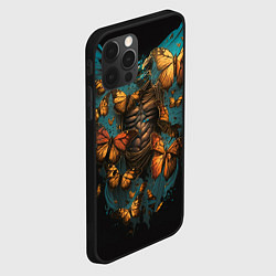 Чехол для iPhone 12 Pro Бабочки в груди, цвет: 3D-черный — фото 2