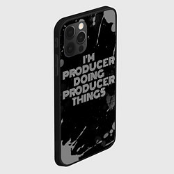 Чехол для iPhone 12 Pro I am producer doing producer things, цвет: 3D-черный — фото 2