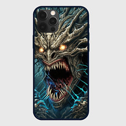 Чехол для iPhone 12 Pro Кричащий демон, цвет: 3D-черный