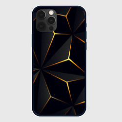 Чехол для iPhone 12 Pro Hexagon Line Smart, цвет: 3D-черный