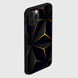 Чехол для iPhone 12 Pro Hexagon Line Smart, цвет: 3D-черный — фото 2