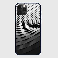 Чехол для iPhone 12 Pro Авангардный модный паттерн, цвет: 3D-черный