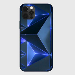 Чехол для iPhone 12 Pro Triangle neon, цвет: 3D-черный