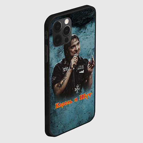 Чехол iPhone 12 Pro Михаил Горшенев КиШ / 3D-Черный – фото 2