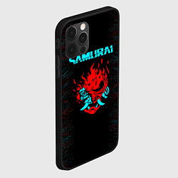 Чехол для iPhone 12 Pro Сyberpunk 2077 samurai neon, цвет: 3D-черный — фото 2