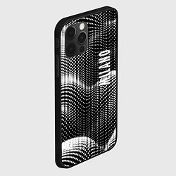 Чехол для iPhone 12 Pro Авангардный фрактальный паттерн - Милан, цвет: 3D-черный — фото 2