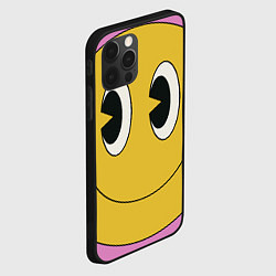 Чехол для iPhone 12 Pro Счастливый смайлик в стиле retro, цвет: 3D-черный — фото 2
