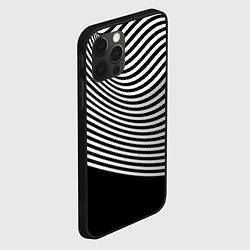 Чехол для iPhone 12 Pro Trendy raster pattern, цвет: 3D-черный — фото 2