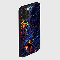 Чехол для iPhone 12 Pro Размытые космические краски, цвет: 3D-черный — фото 2