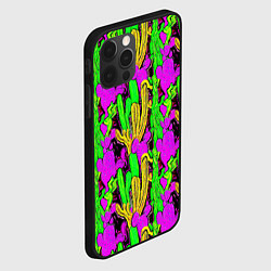 Чехол для iPhone 12 Pro Абстрактные кактусы, цвет: 3D-черный — фото 2