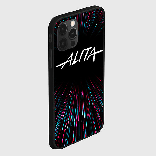 Чехол iPhone 12 Pro Alita infinity / 3D-Черный – фото 2