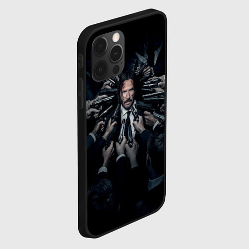 Чехол iPhone 12 Pro Джон Уик против всех / 3D-Черный – фото 2