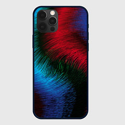 Чехол для iPhone 12 Pro Буря красок, цвет: 3D-черный