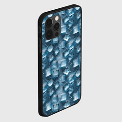 Чехол для iPhone 12 Pro Сочная текстура из ледяных кубиков, цвет: 3D-черный — фото 2