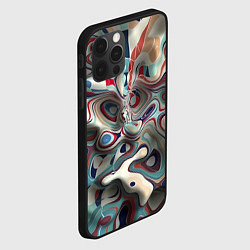 Чехол для iPhone 12 Pro Сгусток красок, цвет: 3D-черный — фото 2