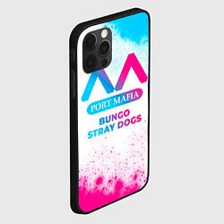 Чехол для iPhone 12 Pro Bungo Stray Dogs neon gradient style, цвет: 3D-черный — фото 2