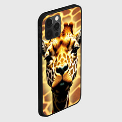 Чехол для iPhone 12 Pro Жирафа, цвет: 3D-черный — фото 2
