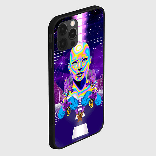 Чехол iPhone 12 Pro Goddess with two Beerus - vaporwave / 3D-Черный – фото 2