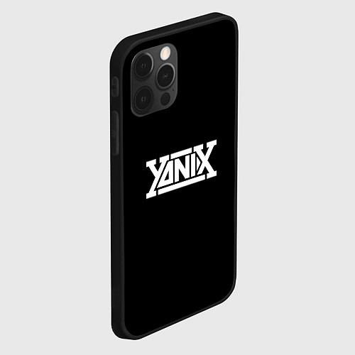 Чехол iPhone 12 Pro Yanix надпись / 3D-Черный – фото 2