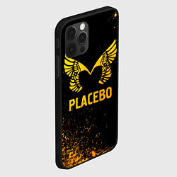 Чехол для iPhone 12 Pro Placebo - gold gradient, цвет: 3D-черный — фото 2