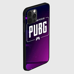 Чехол для iPhone 12 Pro PUBG gaming champion: рамка с лого и джойстиком на, цвет: 3D-черный — фото 2