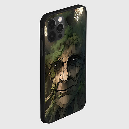 Чехол iPhone 12 Pro Аниме Мудрое дерево / 3D-Черный – фото 2