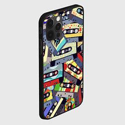 Чехол для iPhone 12 Pro Касеты 80-е, цвет: 3D-черный — фото 2