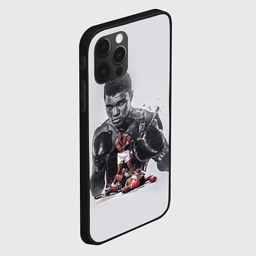 Чехол iPhone 12 Pro The greatest - Muhammad Ali / 3D-Черный – фото 2