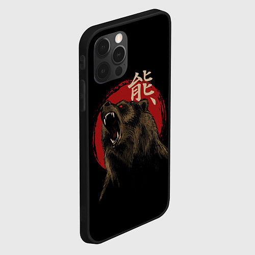 Чехол iPhone 12 Pro Japanese bear / 3D-Черный – фото 2