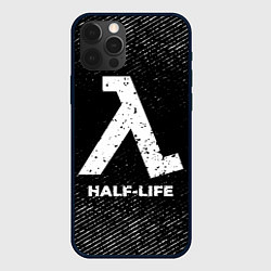 Чехол для iPhone 12 Pro Half-Life с потертостями на темном фоне, цвет: 3D-черный