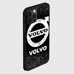 Чехол для iPhone 12 Pro Volvo с потертостями на темном фоне, цвет: 3D-черный — фото 2