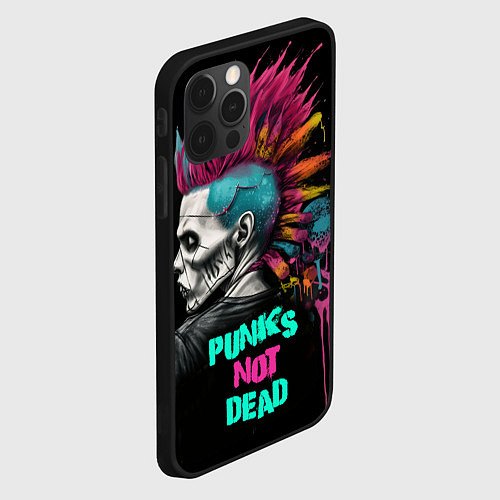 Чехол iPhone 12 Pro Punks not dear / 3D-Черный – фото 2